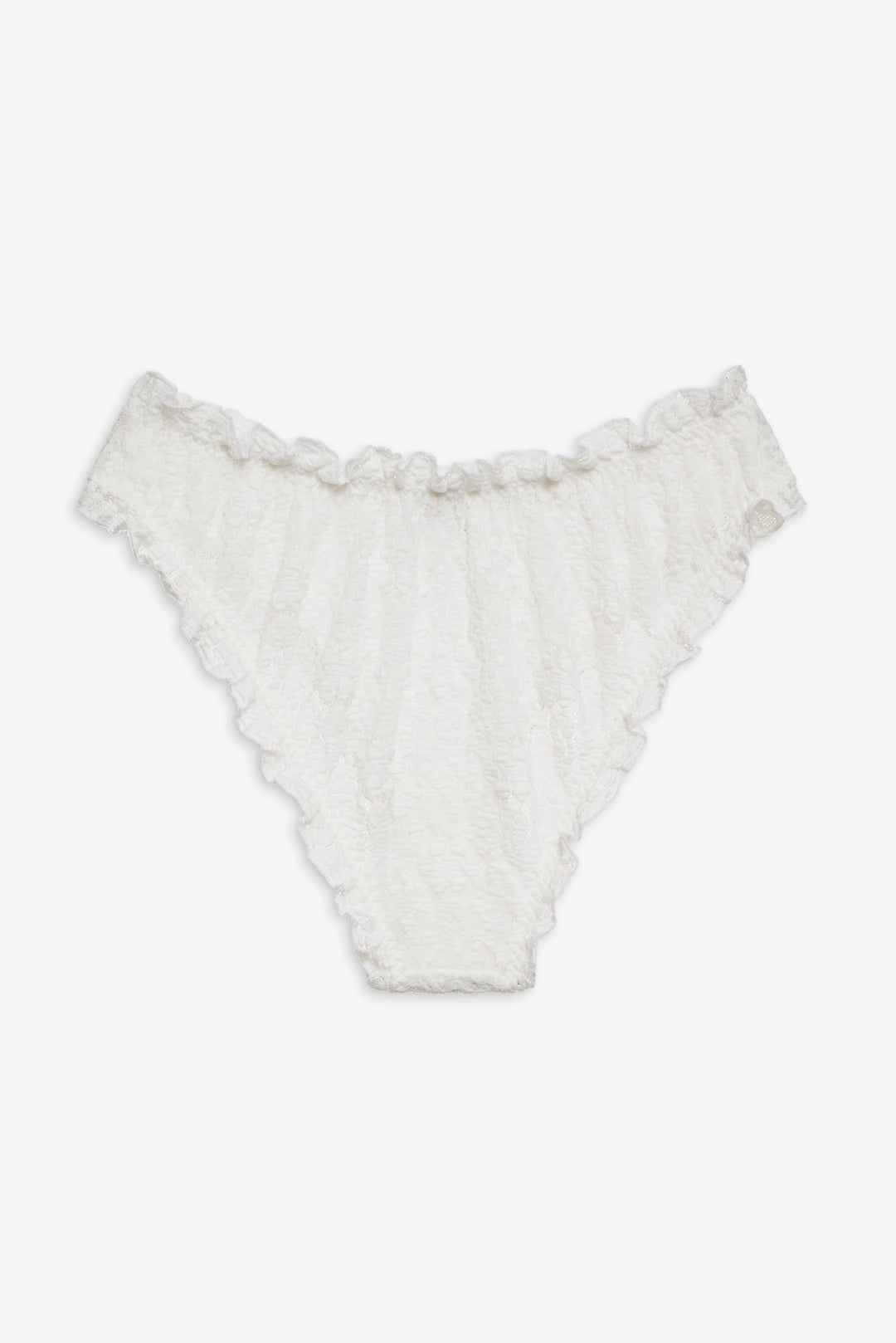 Sally Stretch Lace Cheeky Panty — White