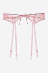 Dainty Daphne Garter Belt — Pink