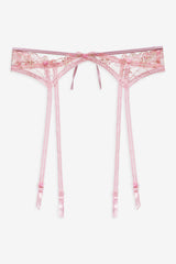 Dainty Daphne Garter Belt — Pink
