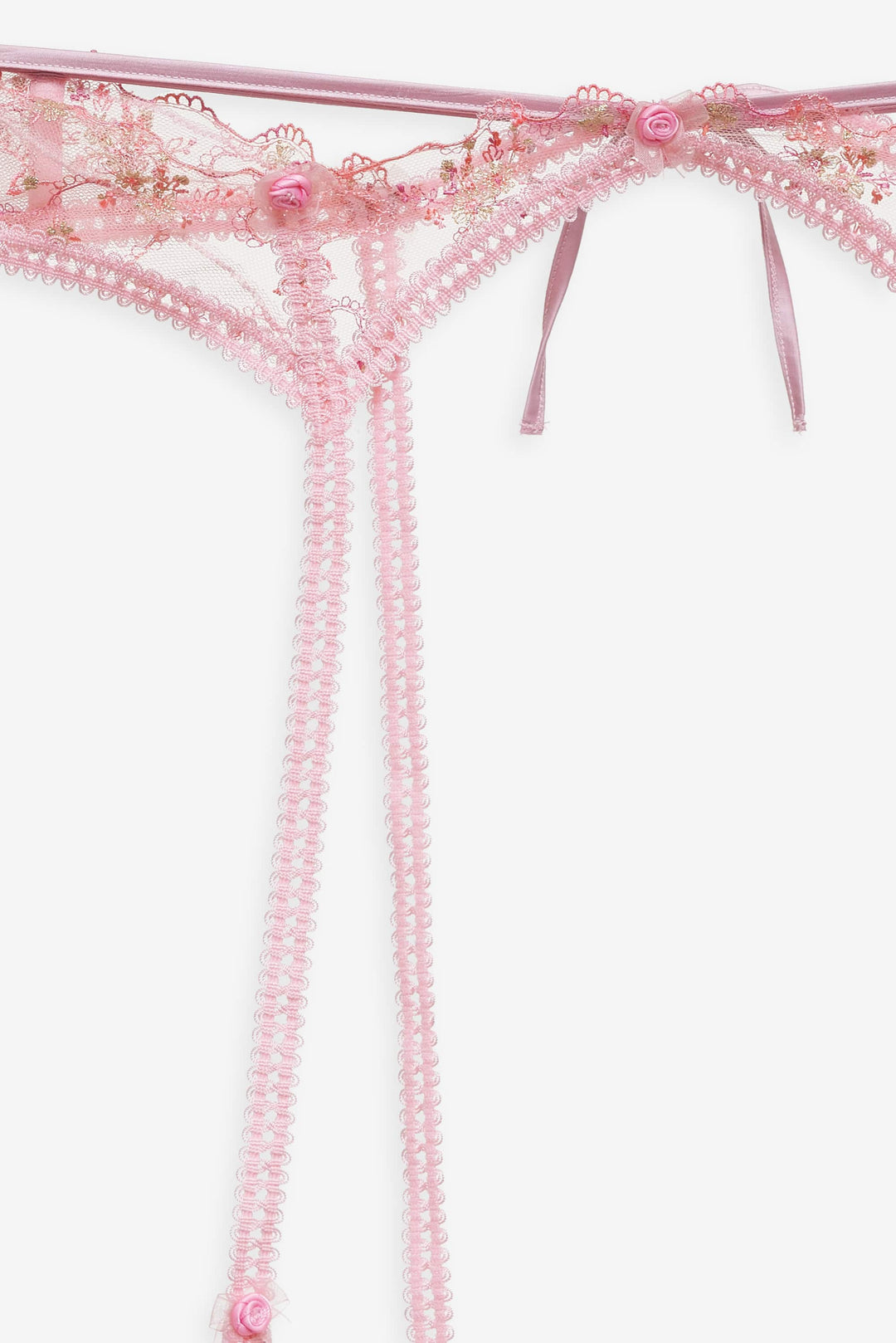 Dainty Daphne Garter Belt — Pink