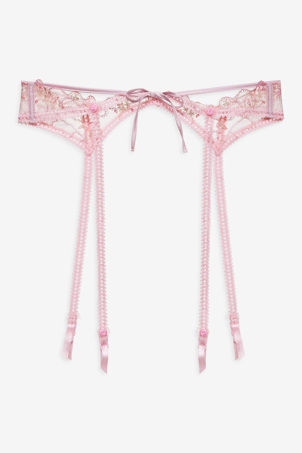 Dainty Daphne Garter Belt — Pink