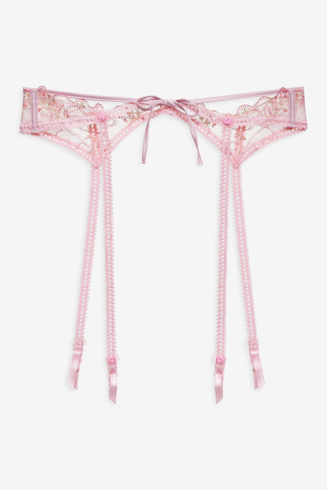 Dainty Daphne Garter Belt — Pink