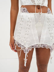 Marit Garter Skirt — White