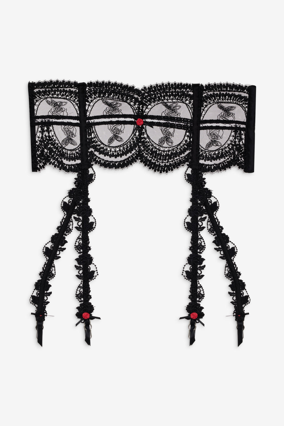 Roxanne Garter Belt — Black