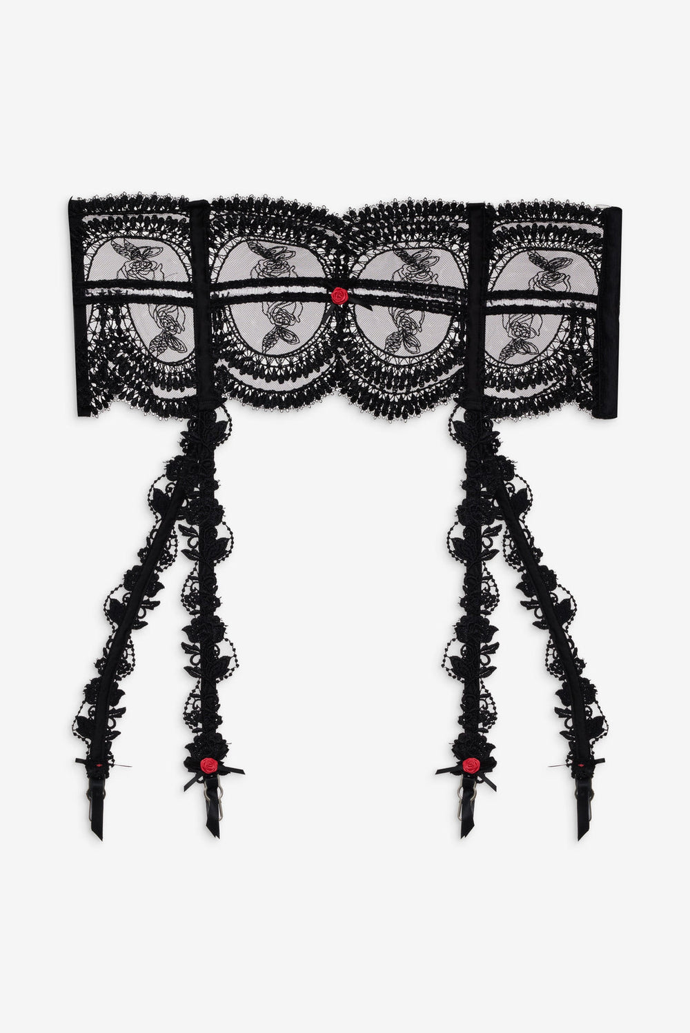 Roxanne Garter Belt — Black