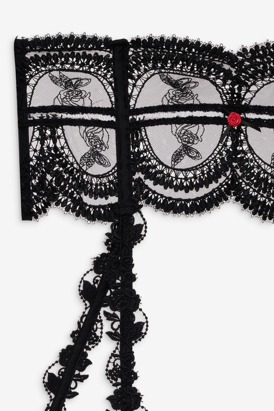 Roxanne Garter Belt — Black