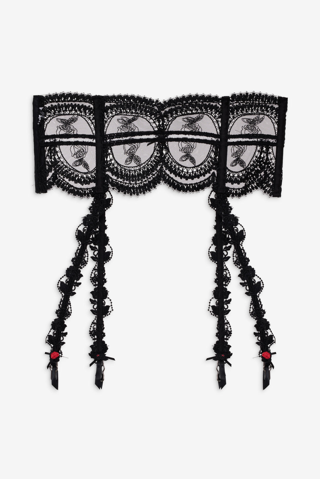 Roxanne Garter Belt — Black