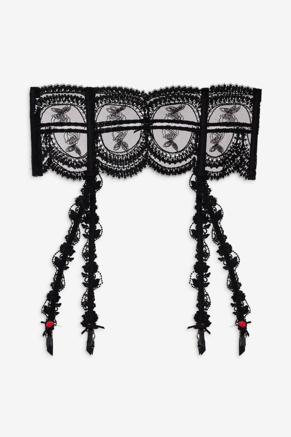 Roxanne Garter Belt — Black