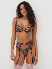 Ciara Garter Belt — Black