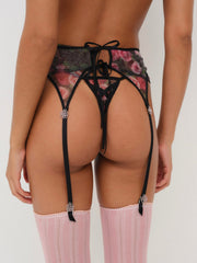 Ciara Garter Belt — Black
