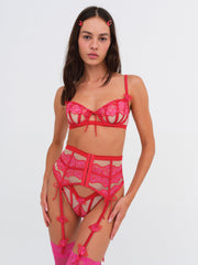 Cordelia Garter Belt — Red