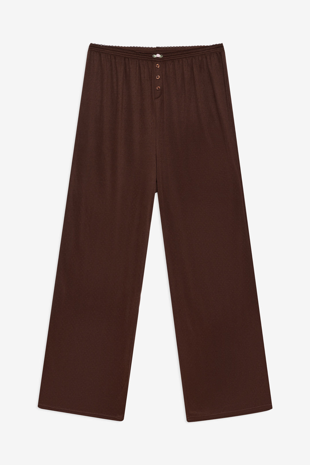 Elliana Wide Leg Pant — Chocolate