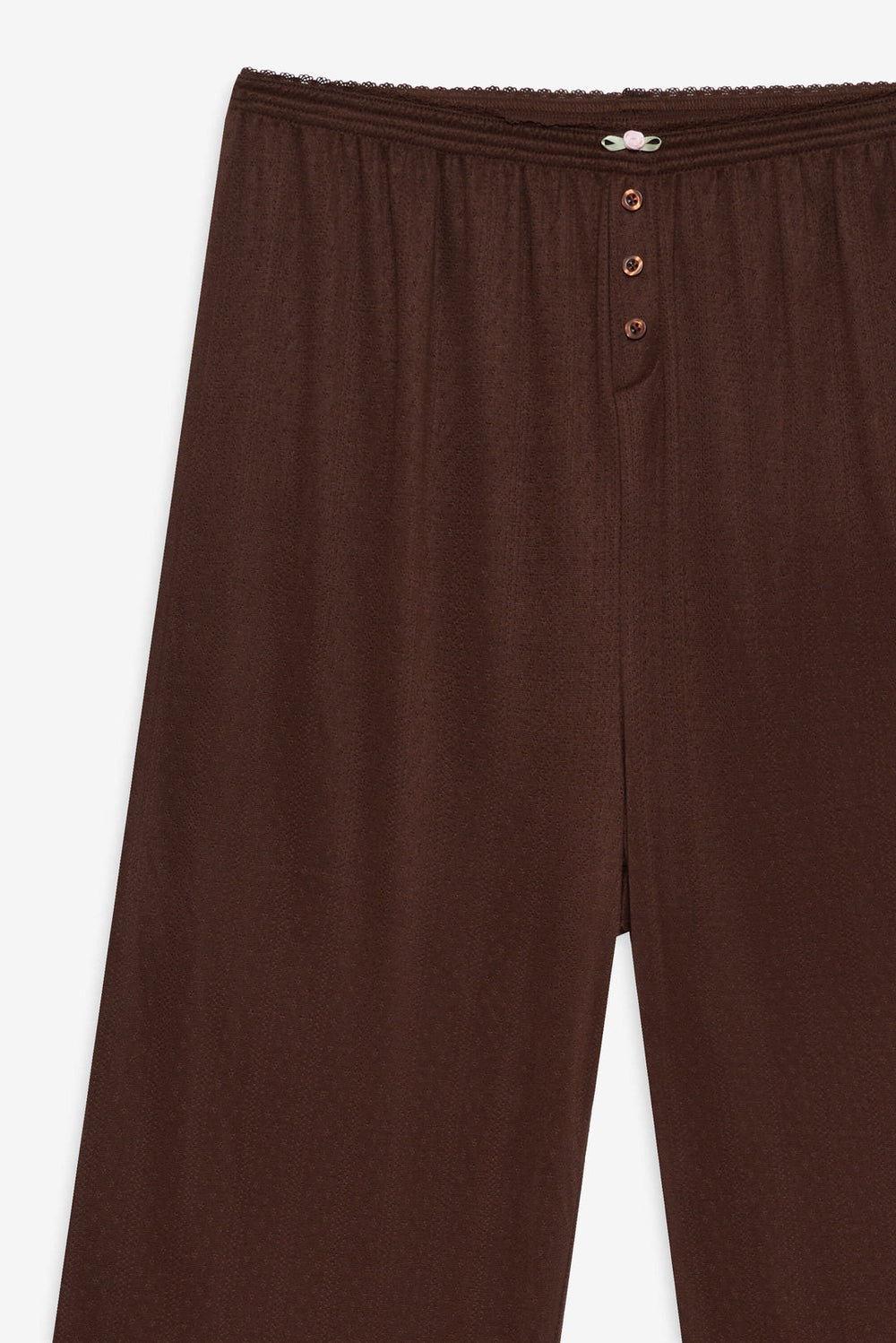 Elliana Wide Leg Pant — Chocolate