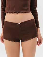 Elliana Sleep Short — Chocolate