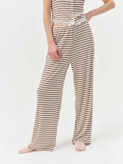 Bella Wide Leg Pant — Brown