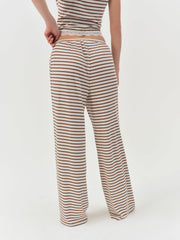 Bella Wide Leg Pant — Brown