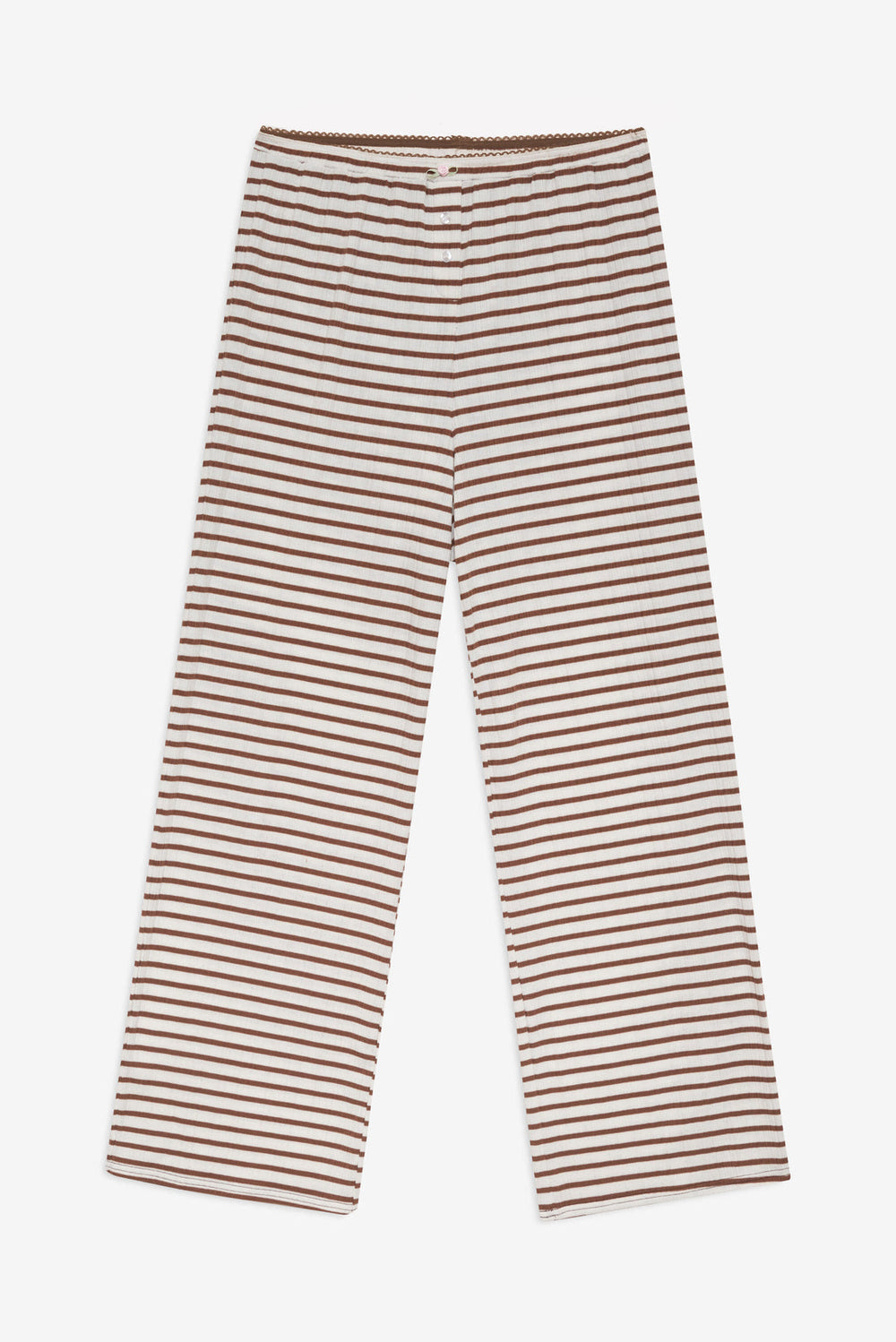 Bella Wide Leg Pant — Brown