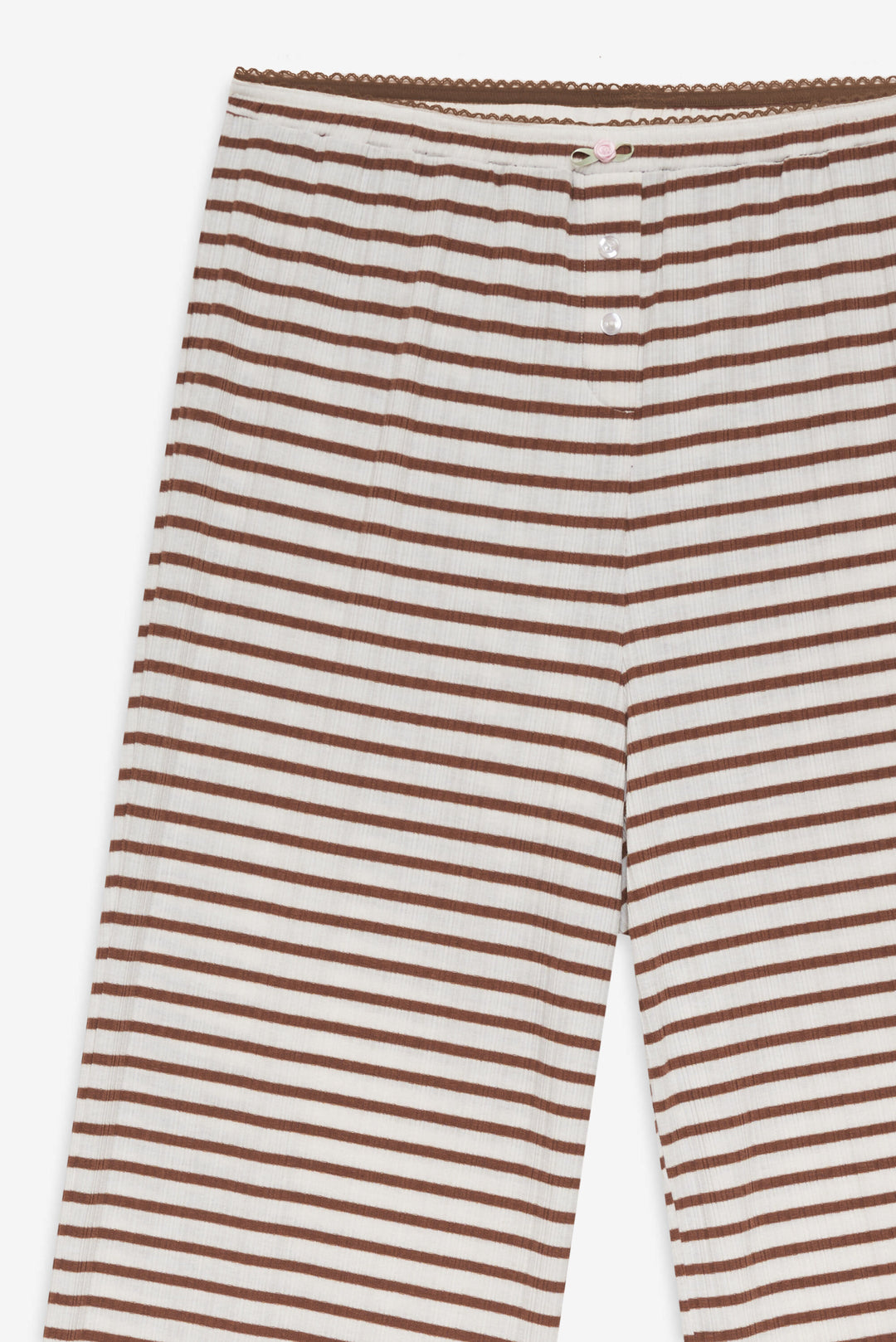 Bella Wide Leg Pant — Brown