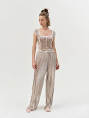 Bella Sleep Top — Brown