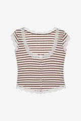 Bella Sleep Top — Brown