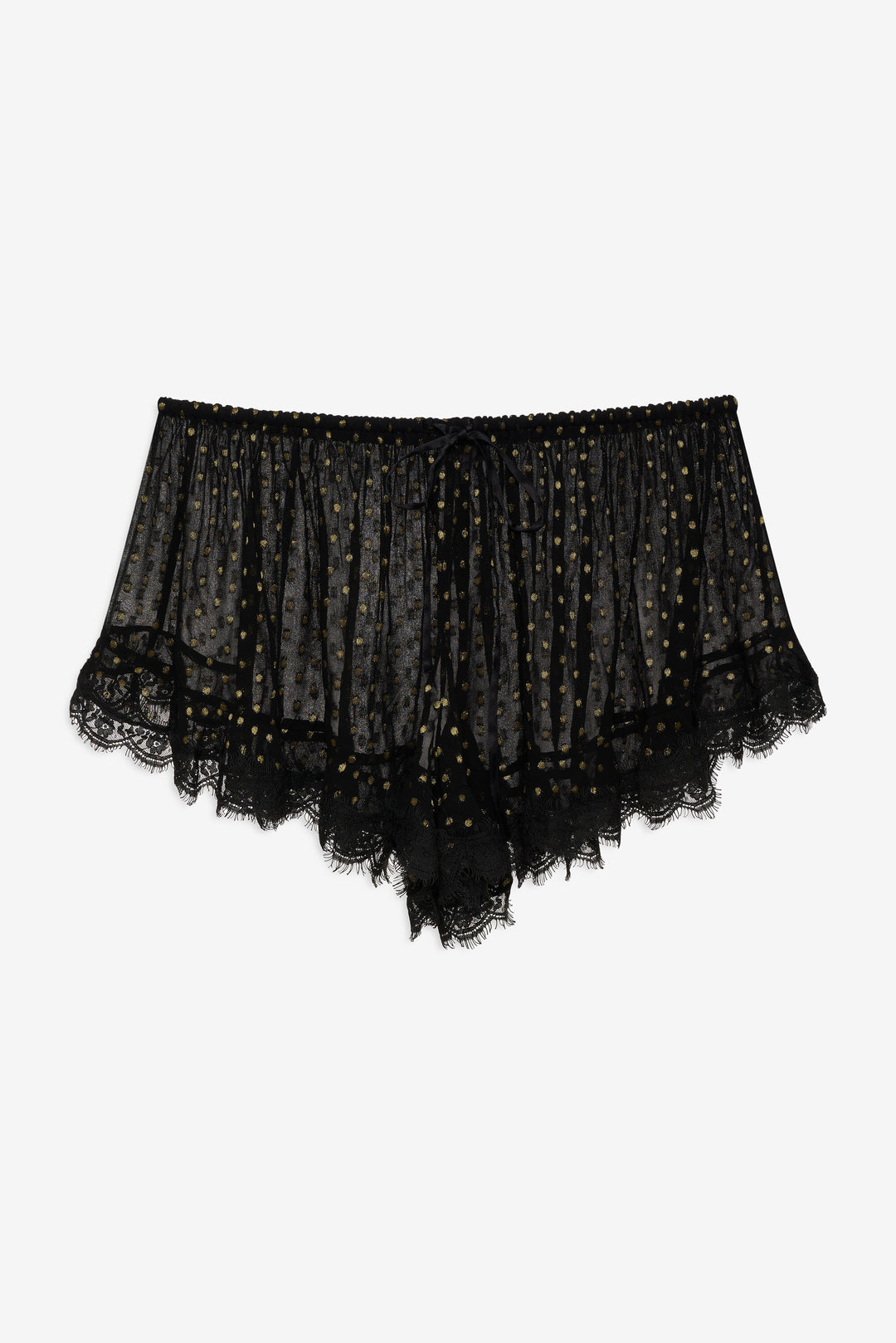 Liz Lurex Dot Short — Black