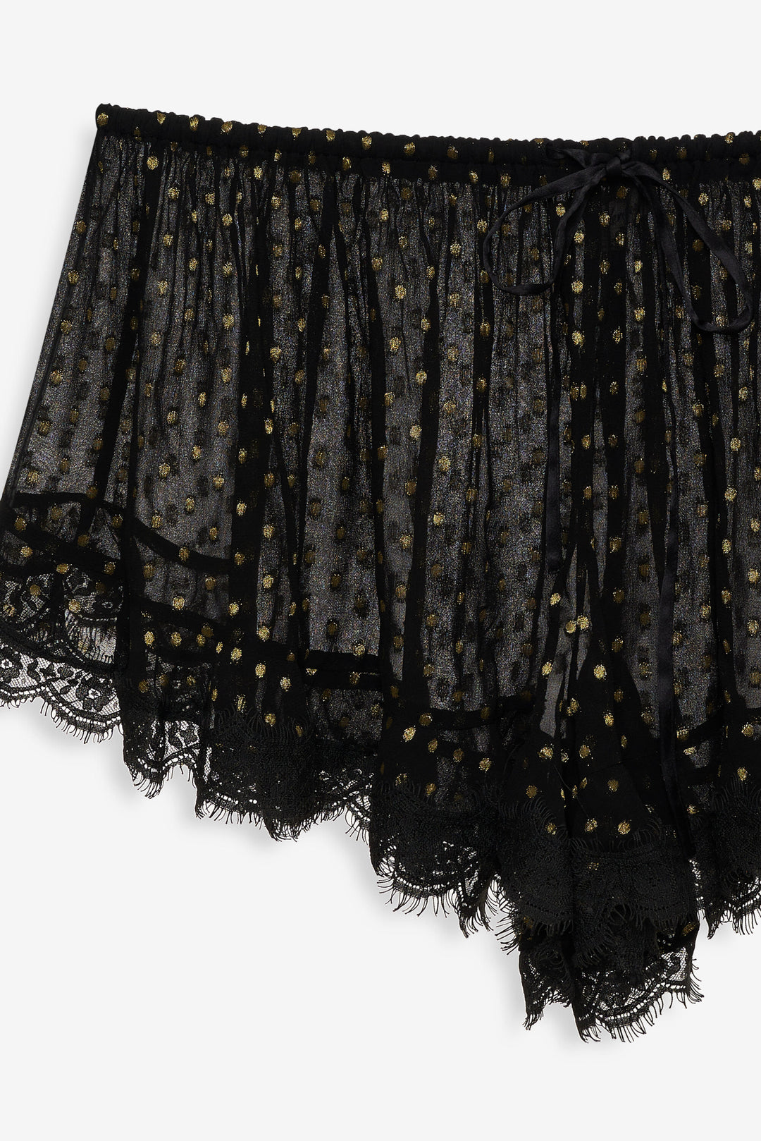 Liz Lurex Dot Short — Black
