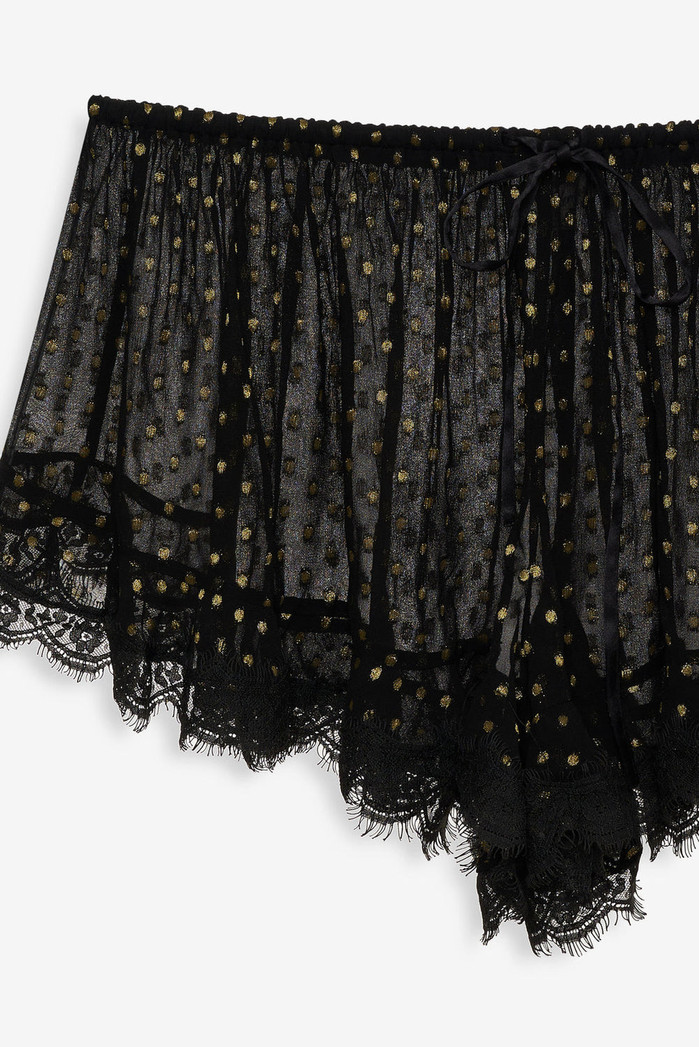 Liz Lurex Dot Short — Black