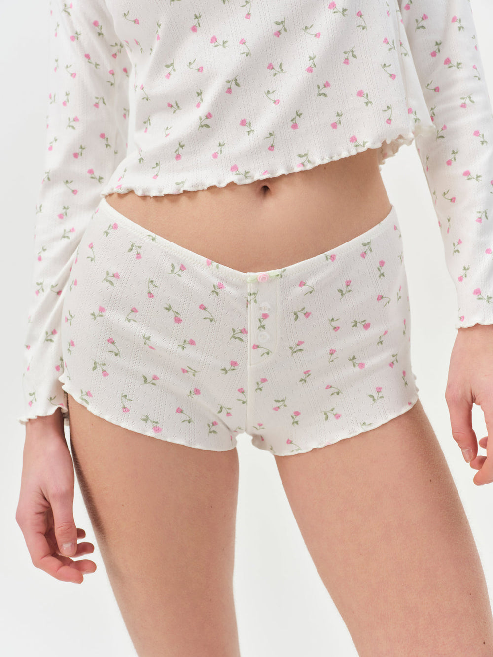 Elliana Sleep Short — White