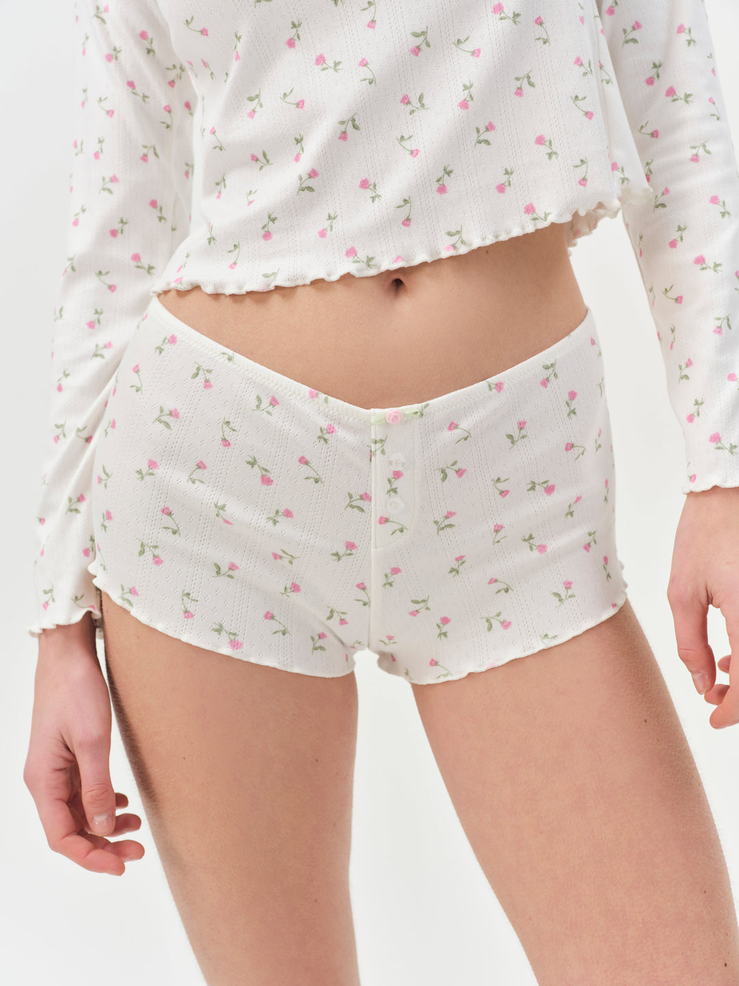 Elliana Sleep Short — White