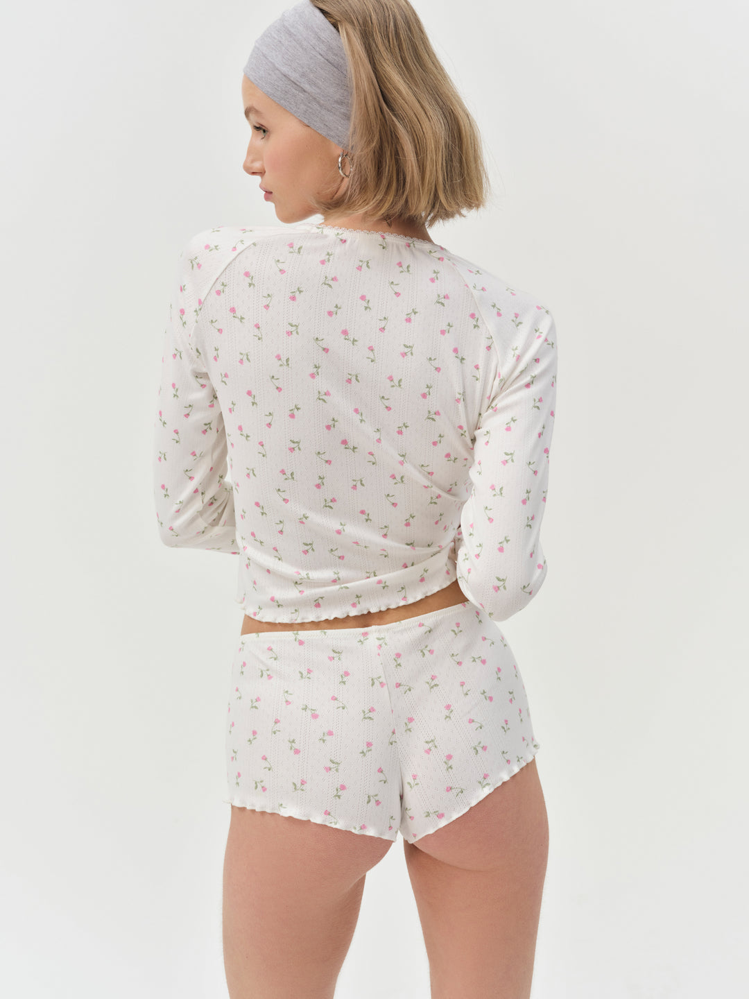 Elliana Sleep Short — White
