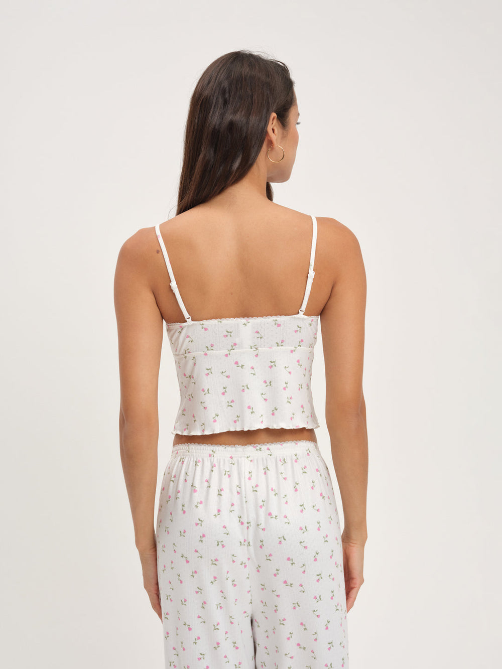 Elliana Sleep Top — White