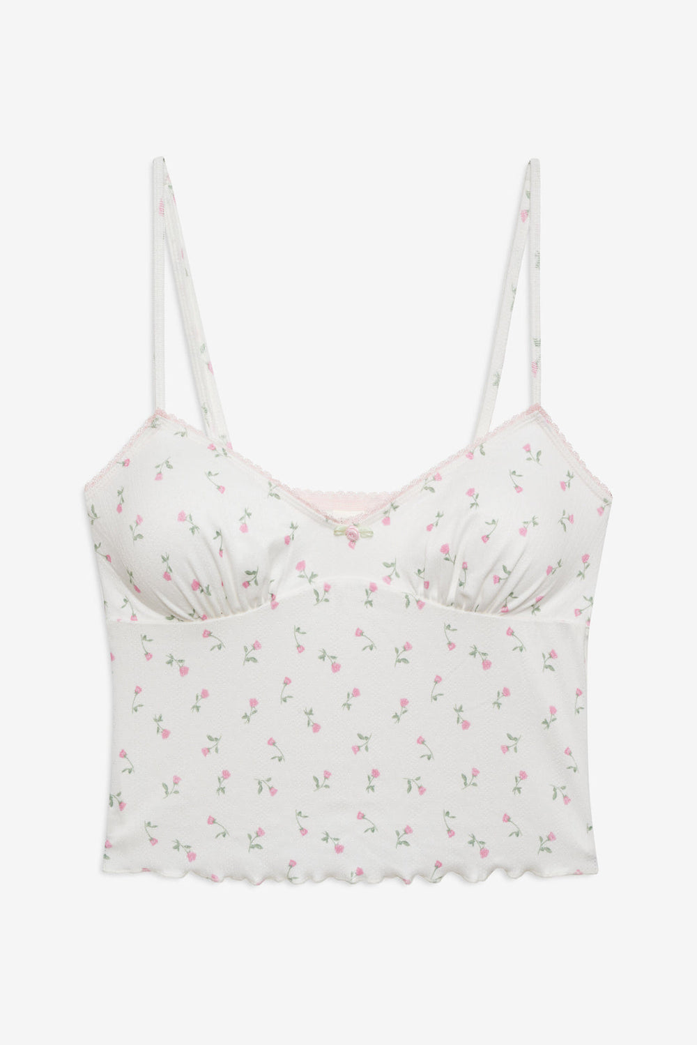 Elliana Sleep Top — White
