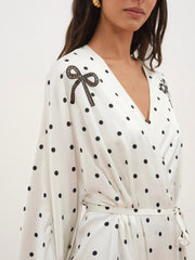 Lady Dot Robe — Cream