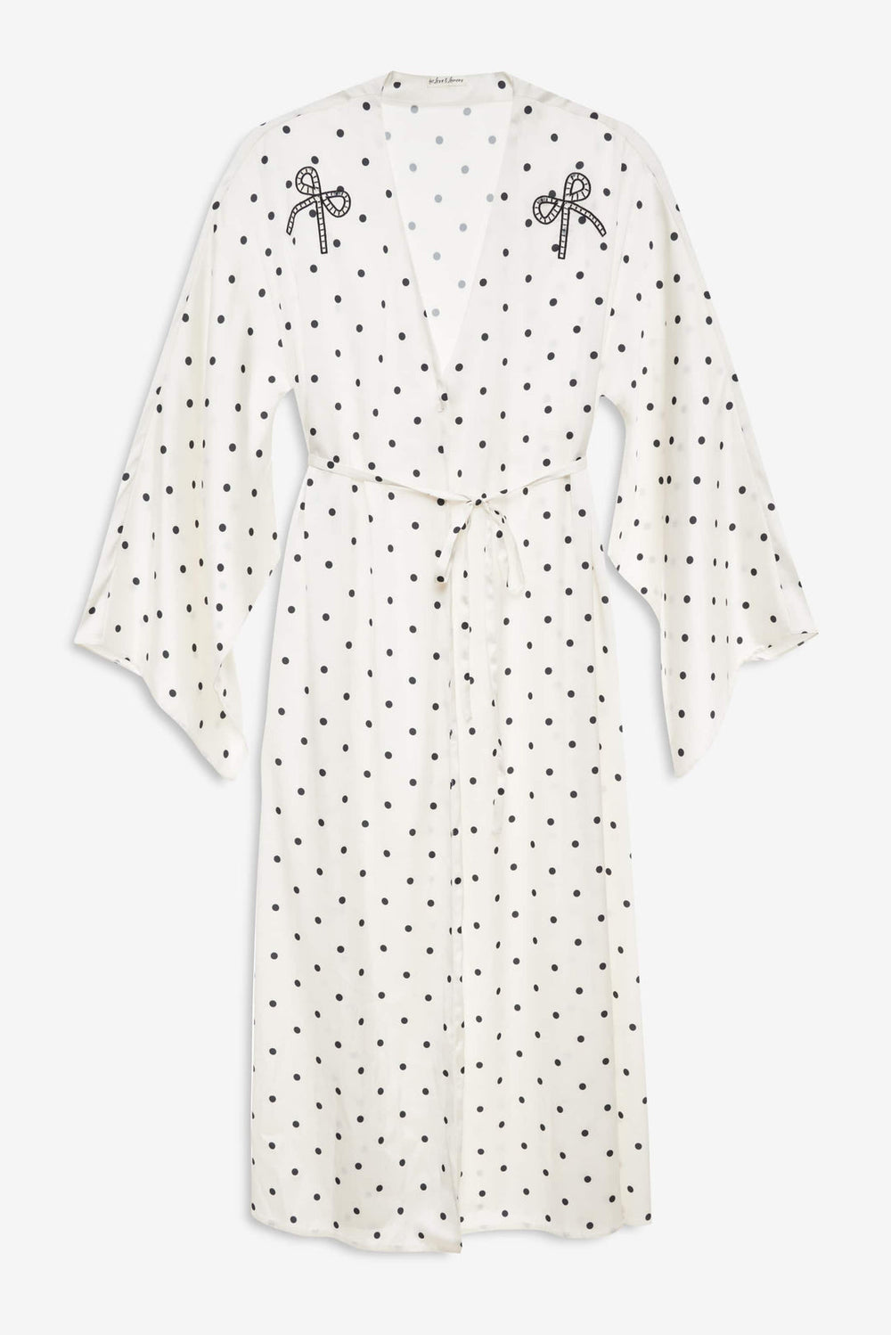Lady Dot Robe — Cream