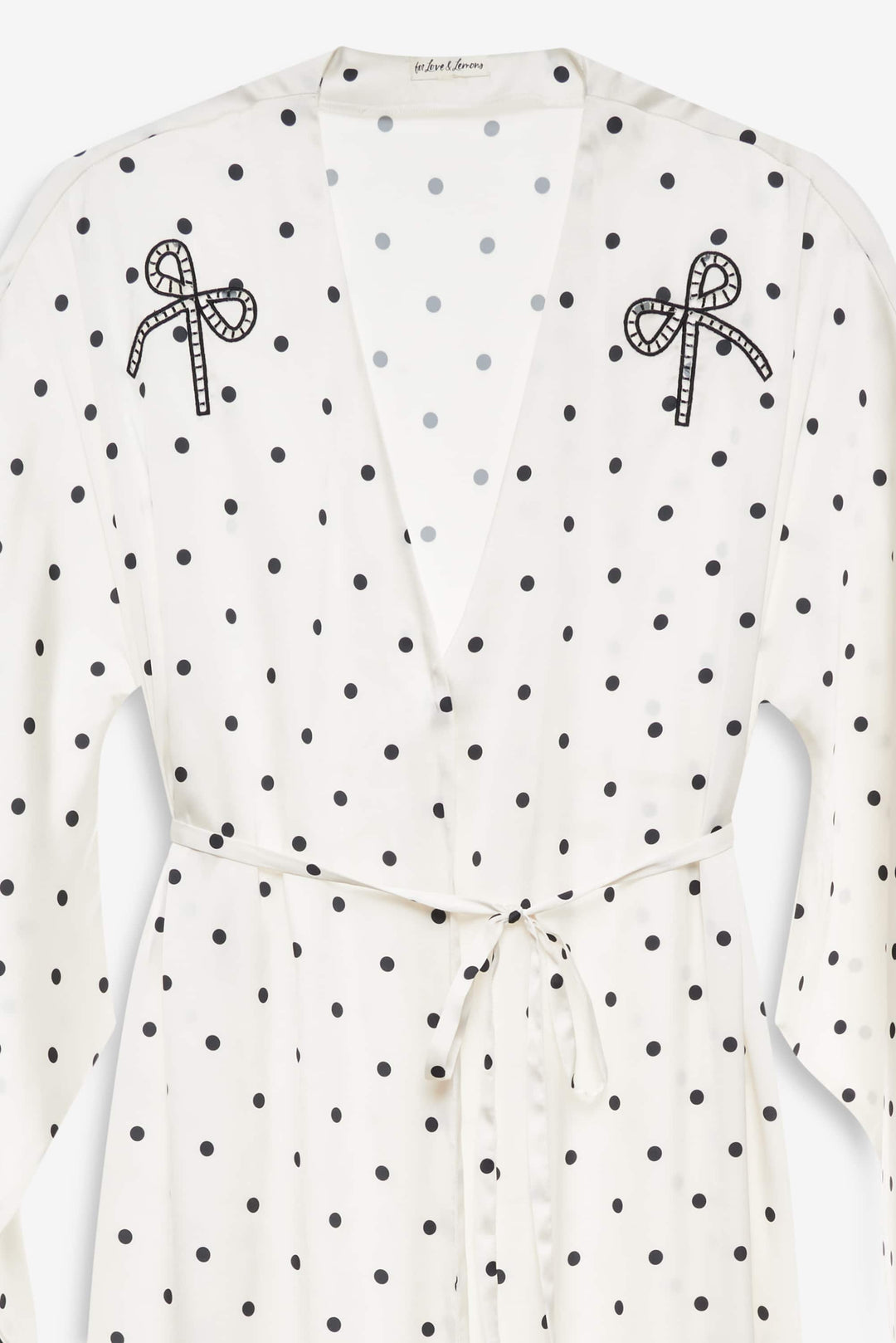 Lady Dot Robe — Cream