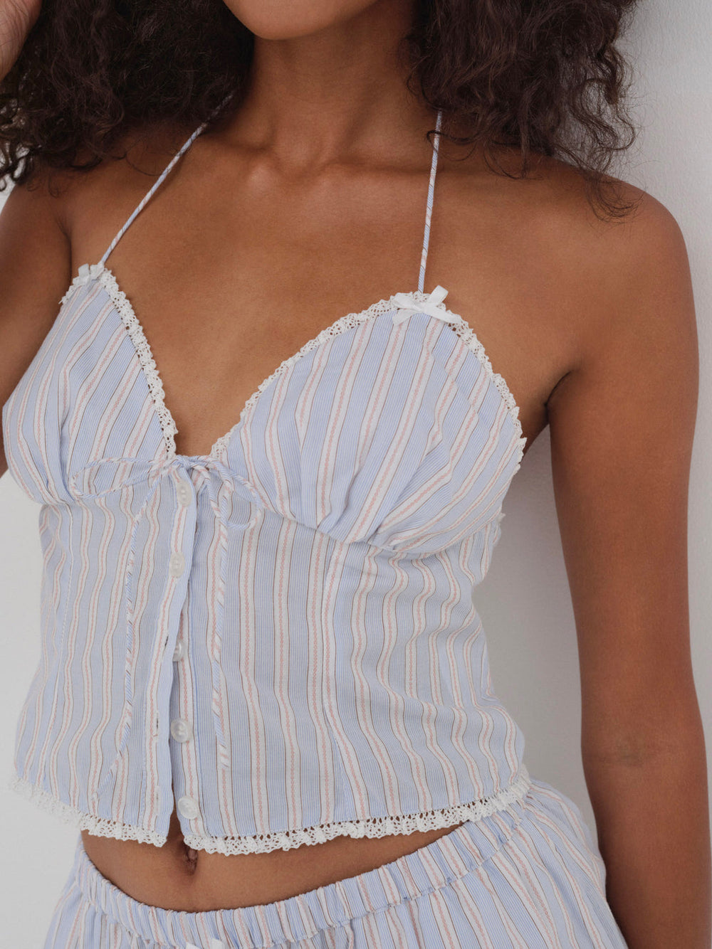 Lakeside Stripe Top — Blue
