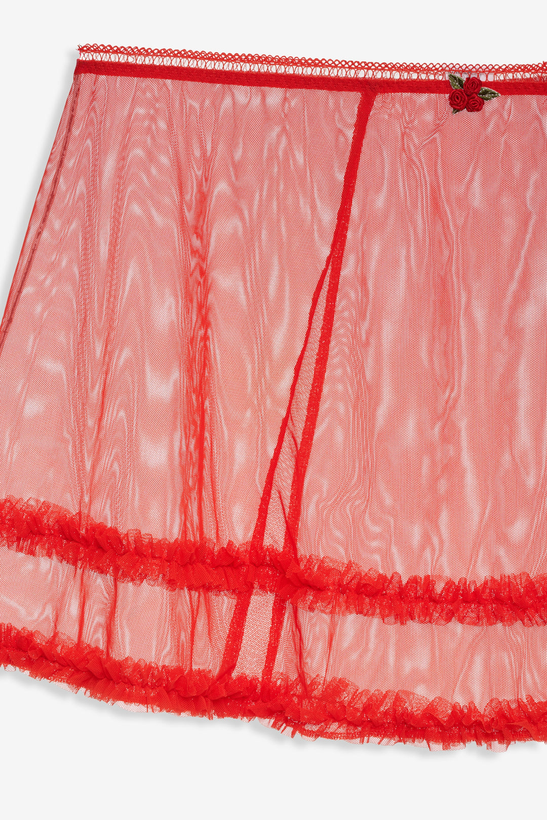 Gene Slip Skirt — Red