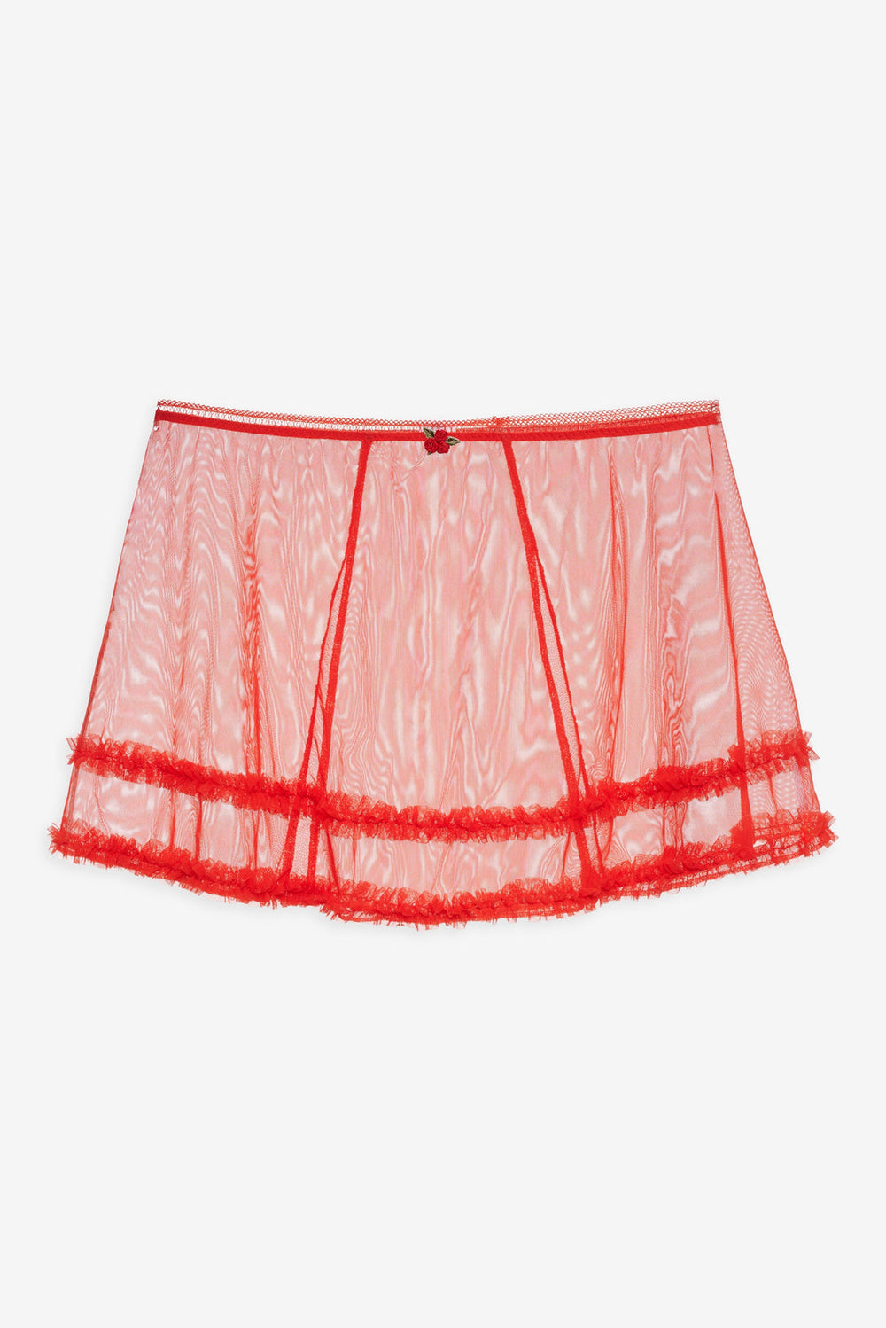 Gene Slip Skirt — Red