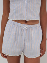 Lakeside Stripe Short — Blue