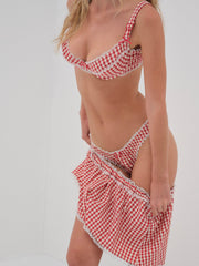 Scotch Bonnet Gingham Short — Red