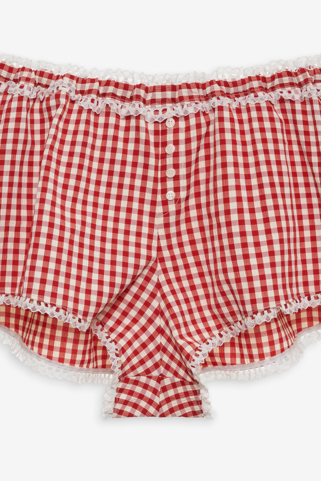 Scotch Bonnet Gingham Short — Red
