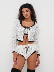 Fawn Sleep Short — White