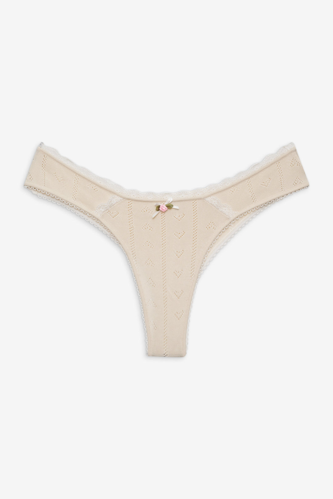 Angelina Knit Panty — Cream
