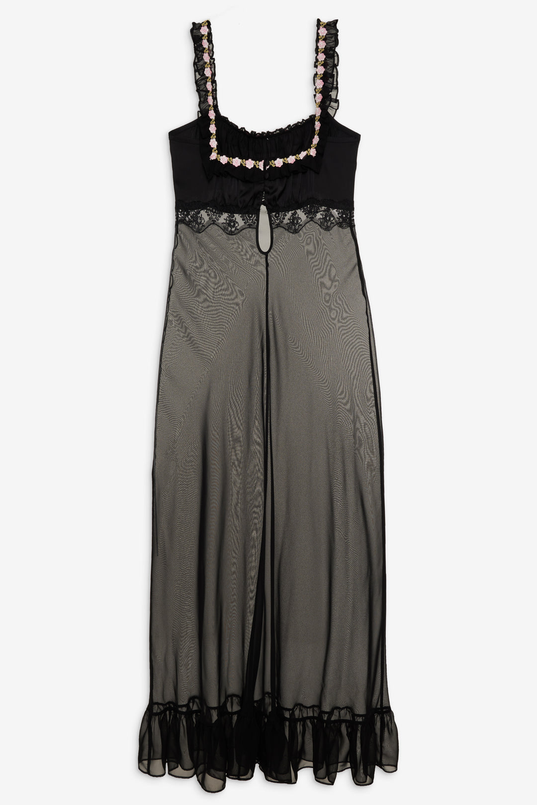 Gertrude Maxi Slip Dress — Black