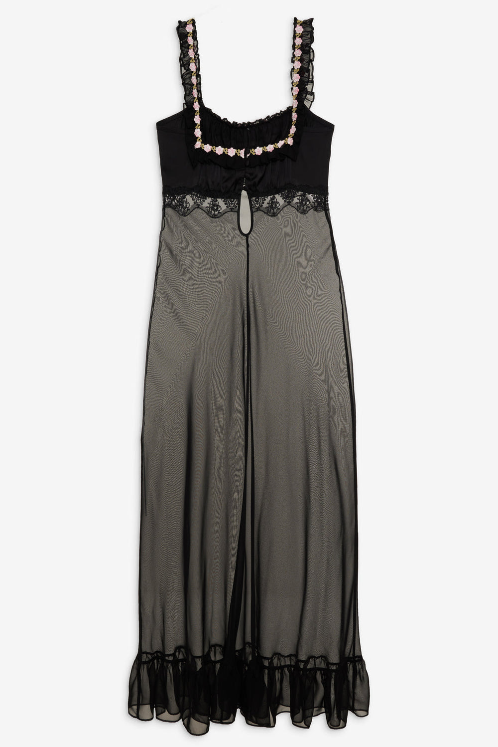 Gertrude Maxi Slip Dress — Black