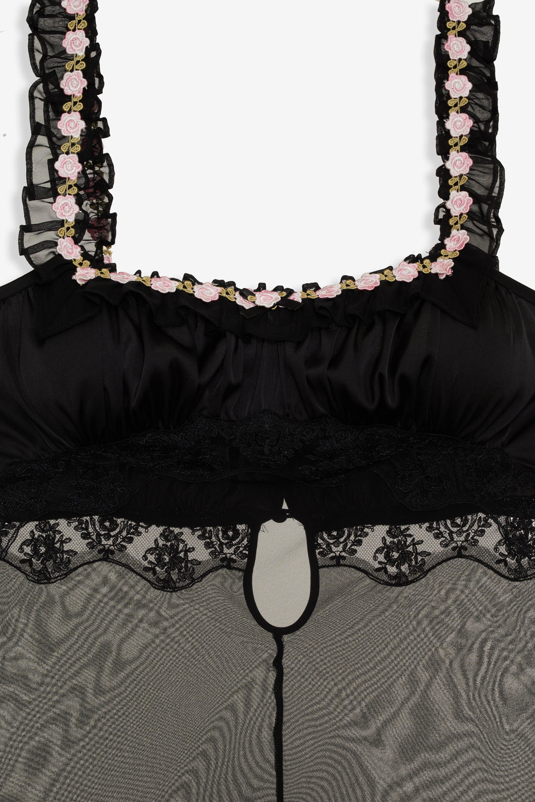 Gertrude Maxi Slip Dress — Black