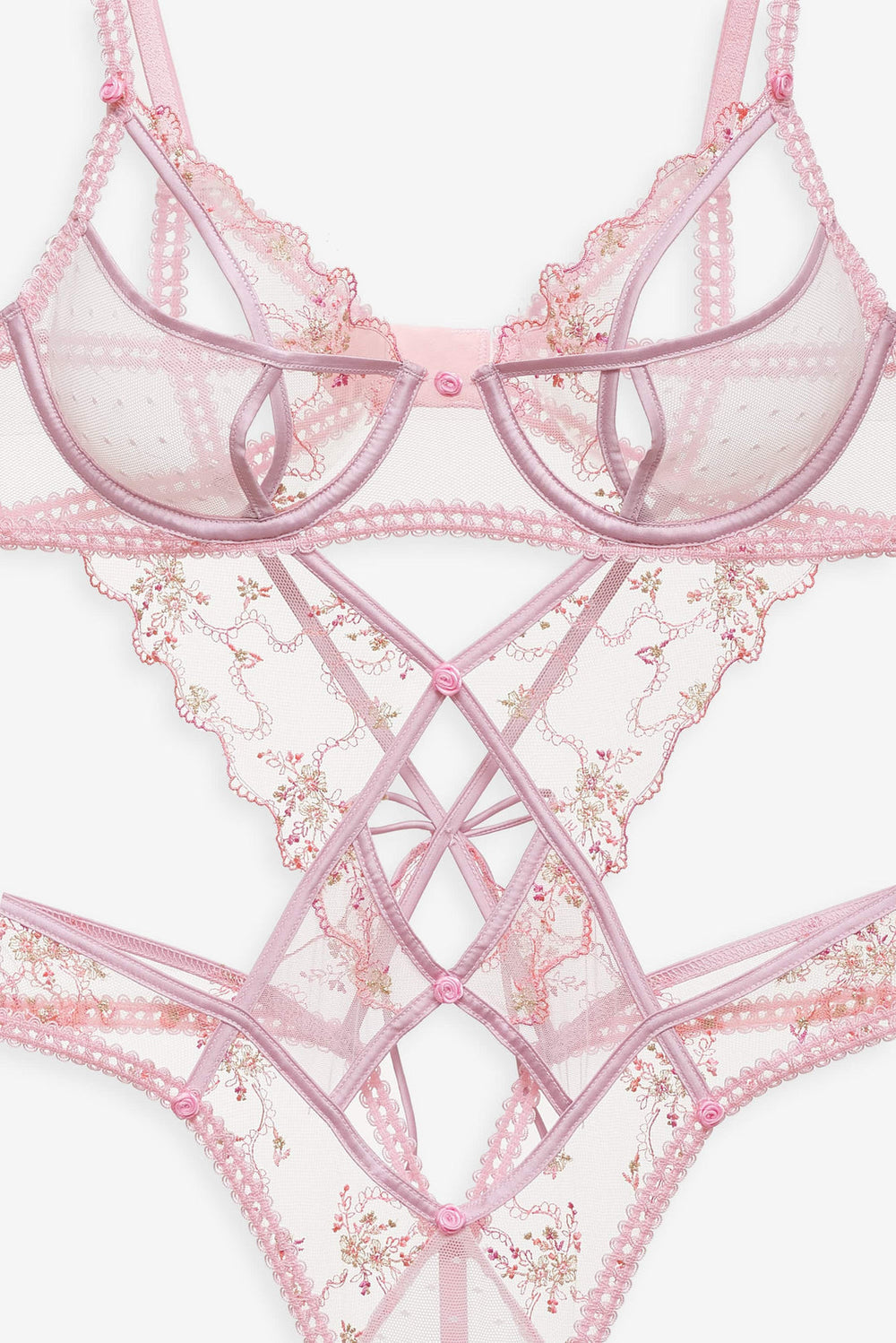 Dainty Daphne Teddy — Pink