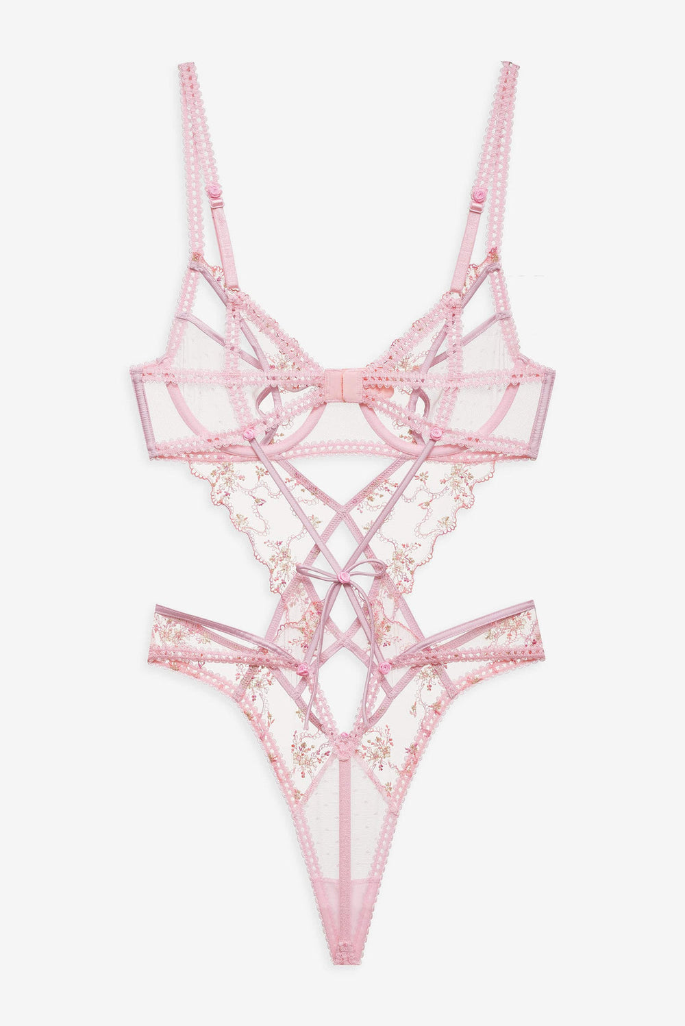 Dainty Daphne Teddy — Pink