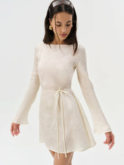 Madalie Mini Dress — Cream