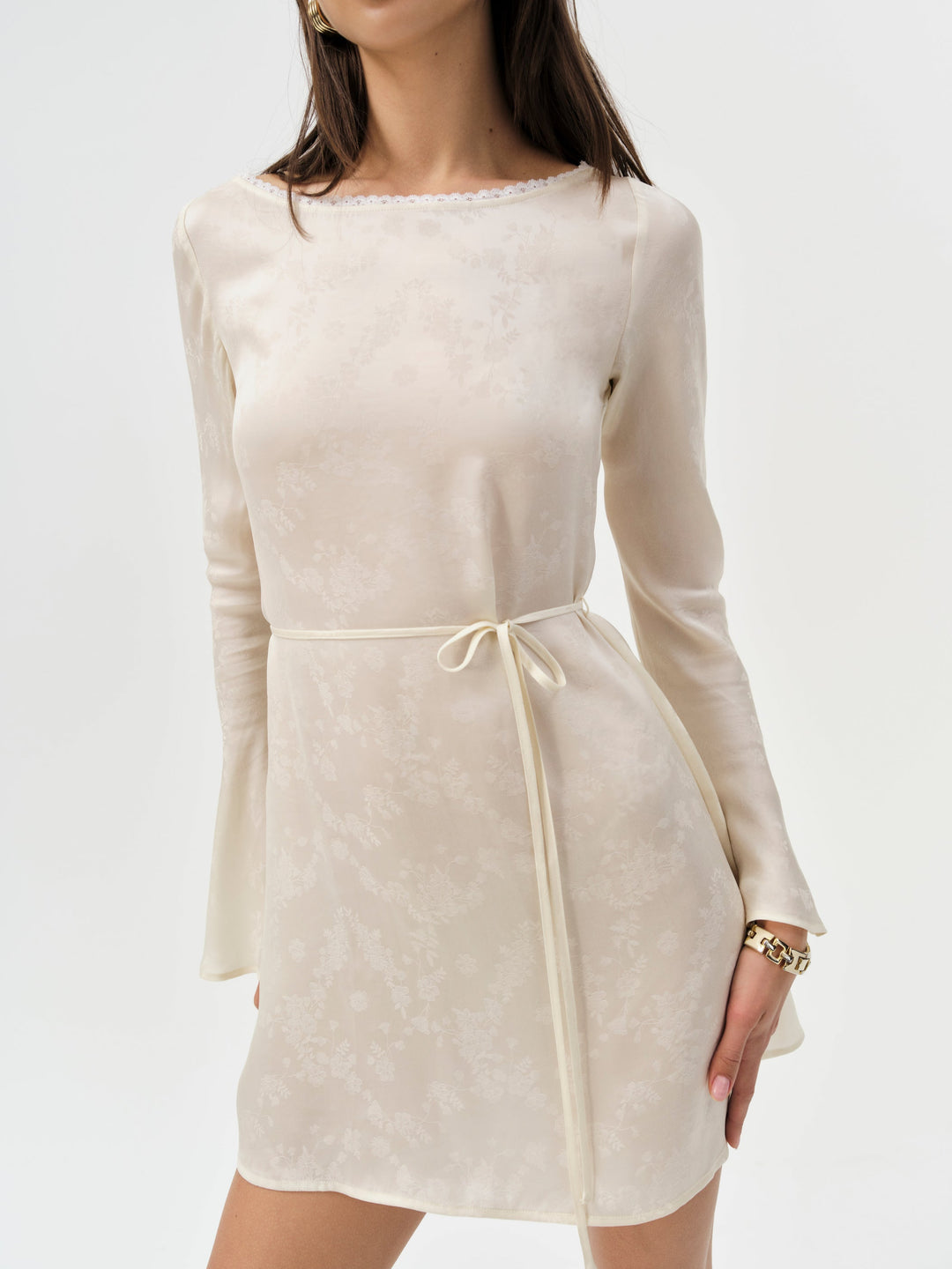 Madalie Mini Dress — Cream